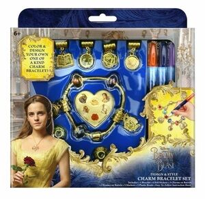 Disney’s Beauty And The Beast Design & Style Charm Bracelet Set- NWT